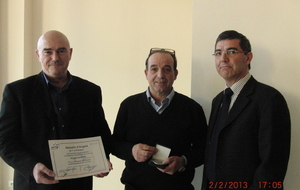 Medaille d'Argent des entraineurs FFTA pour Georges